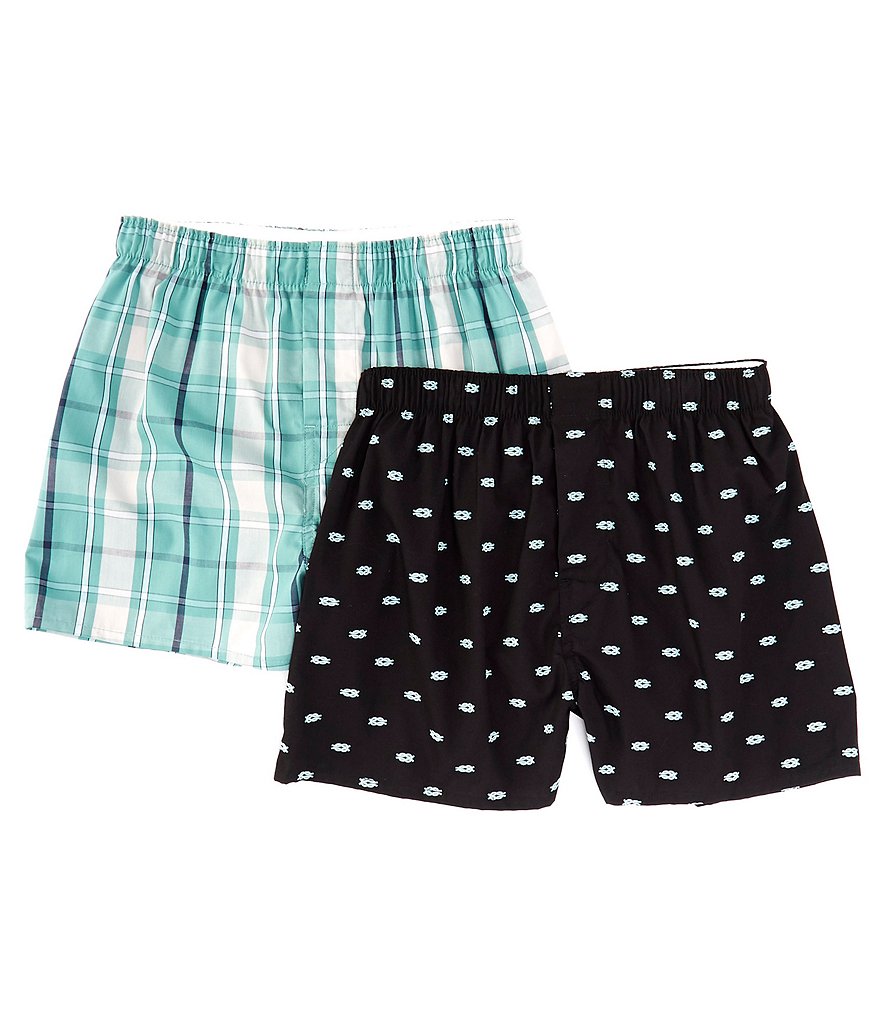 Class Club Big Boys 6-20 2-Pack Woven Boxer Briefs