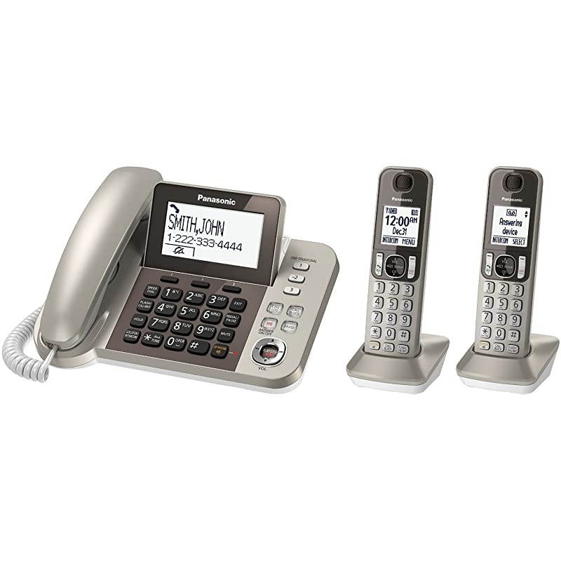 KXTGF352N Dect 2Handset Landline Telephone Renewed
