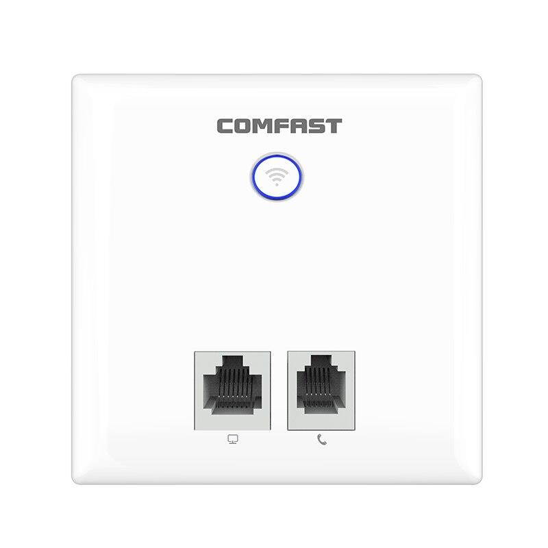 Built-in in-Wall Point for RJ45+2*RJ11 antennas AP Socket Access Wireless WiFi Hotel with 300Mbps 2*2dBi indoor port