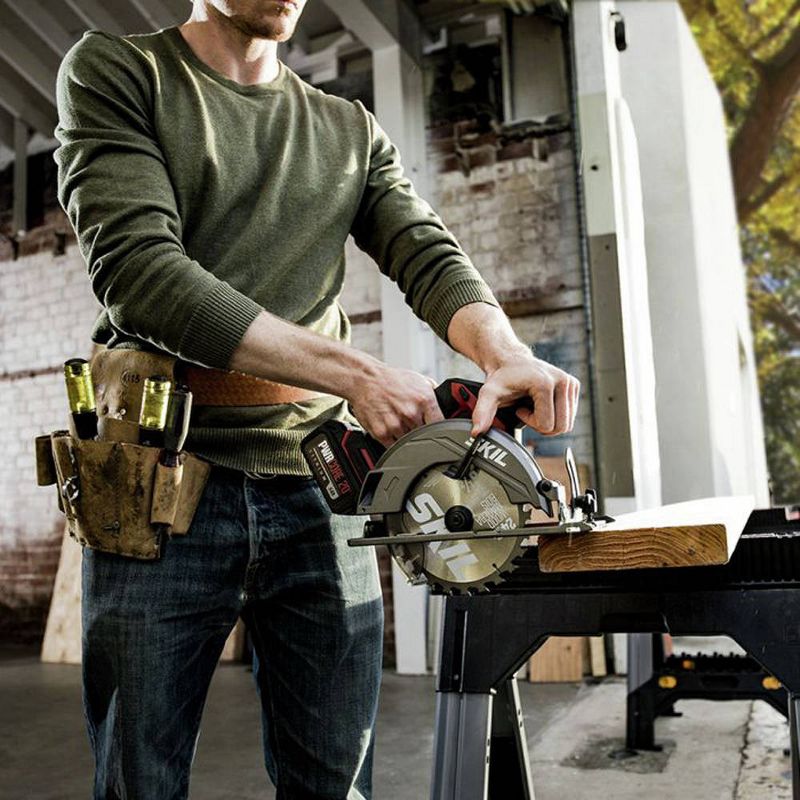 Skil CR5413-1A PWRCore 20 20V Brushless Lithium-Ion 6-1/2 in. Cordless Circular Saw Kit (4 Ah)