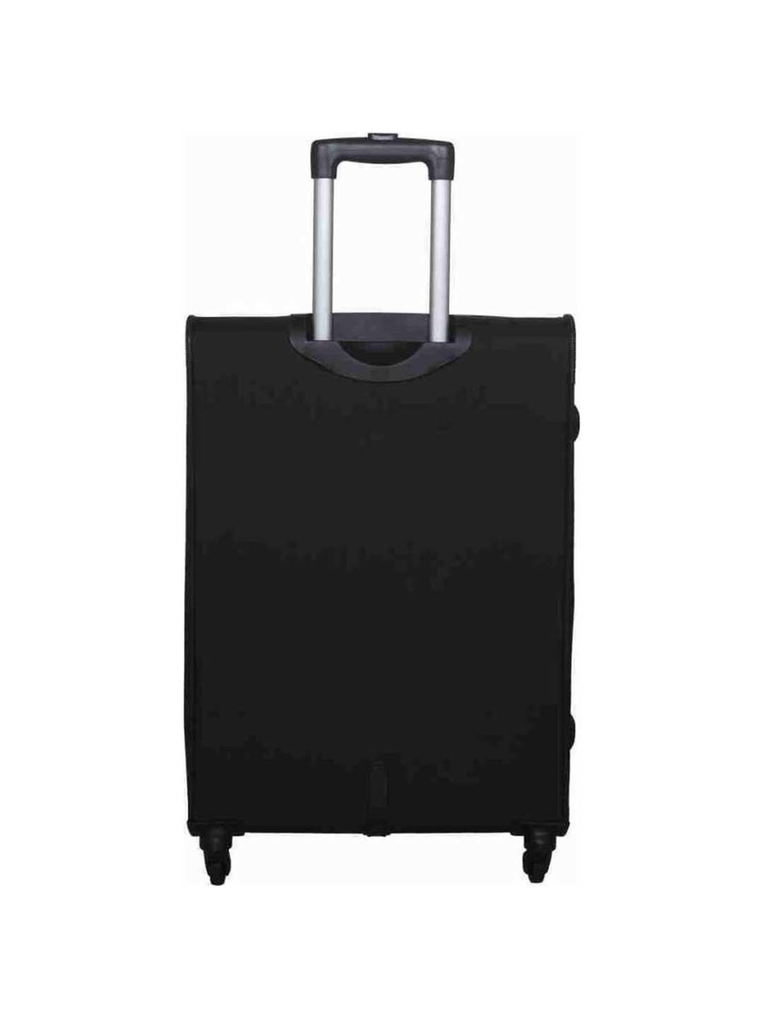 Aristocrat Saphire Black Solid Soft Large Trolley Bag - 52 cm