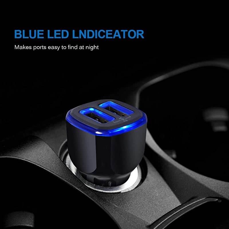 Port USB Wall Plug Car Charger Adapter +2Pack 6ft USB C Fast Charging Cable for Moto G9 Play/G9 Plus/G 5G Plus/G Power/G Stylus/G8/G7 Power/Play/Power/G6 Plus/G6/X4/Z4/Z3 Play/Z2 Force/Z Force