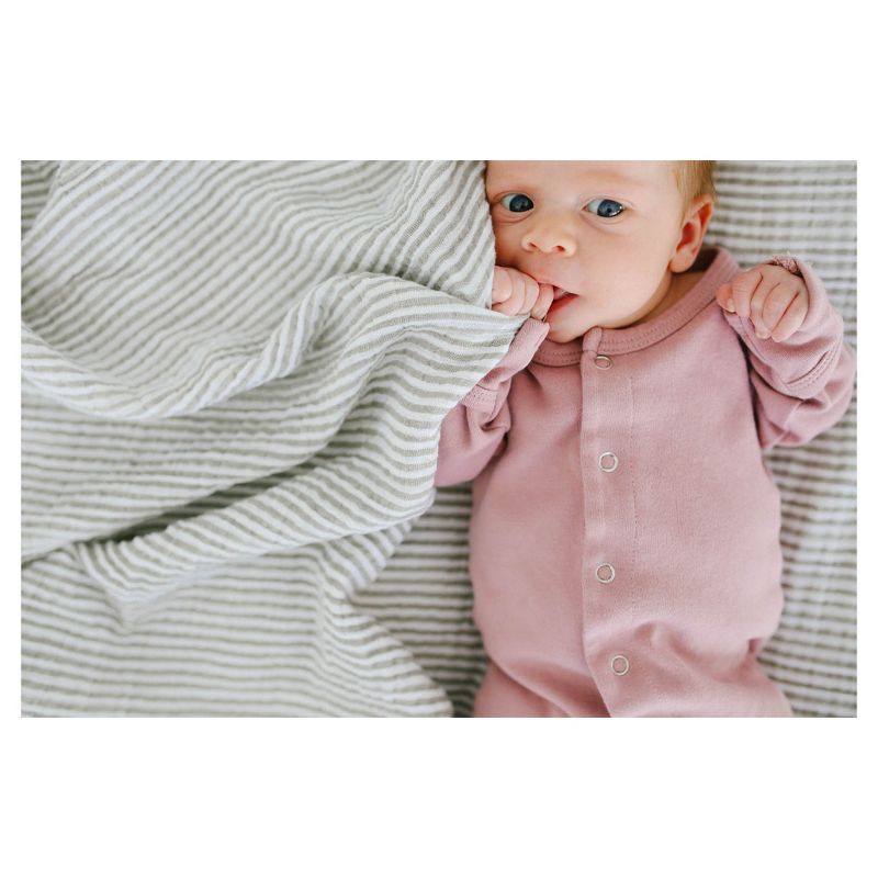 Little Unicorn Cotton Muslin Swaddle Blankets- Watercolor Roses