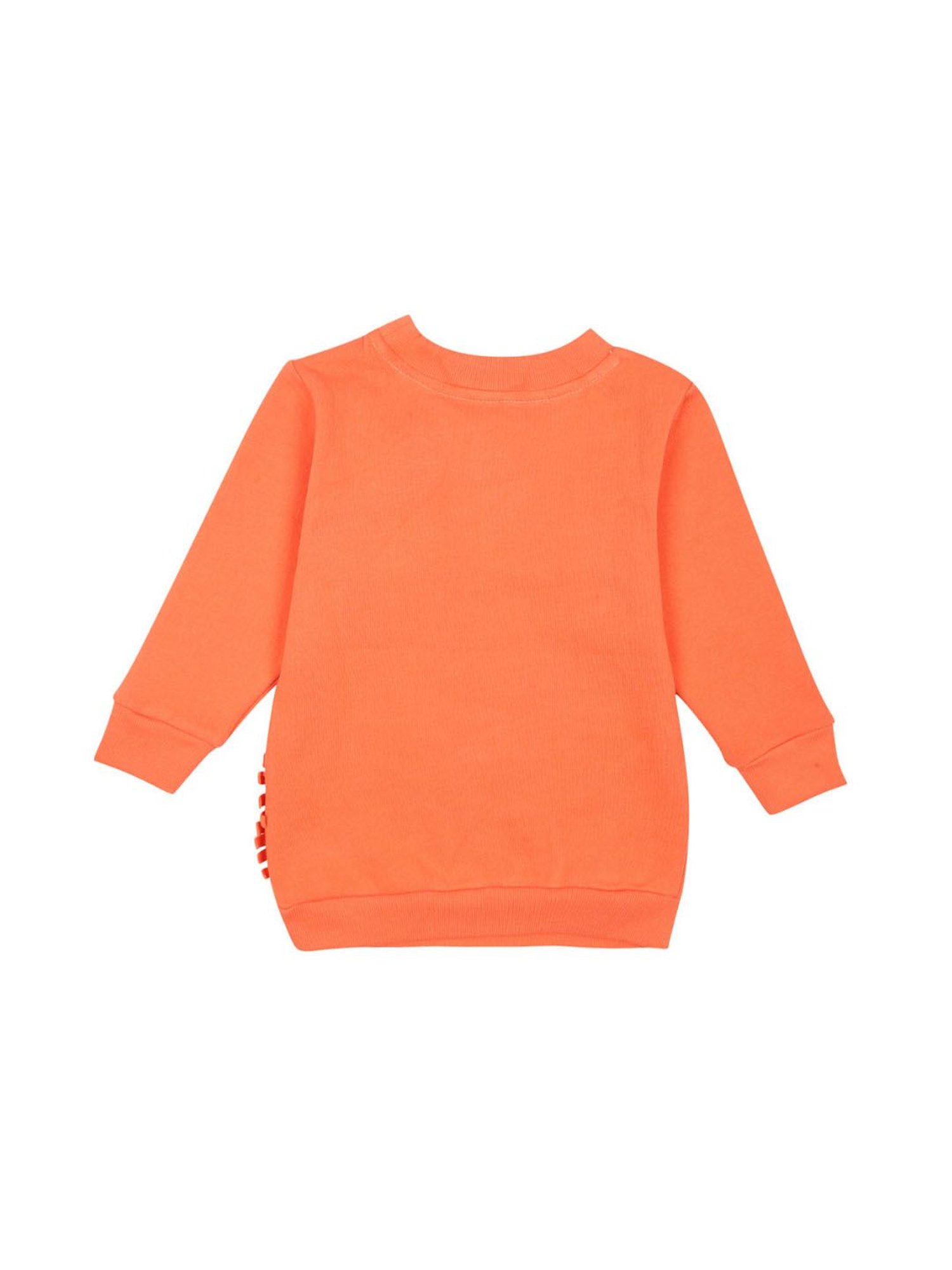 Nino Bambino Kids Orange Printed Sweatshirt