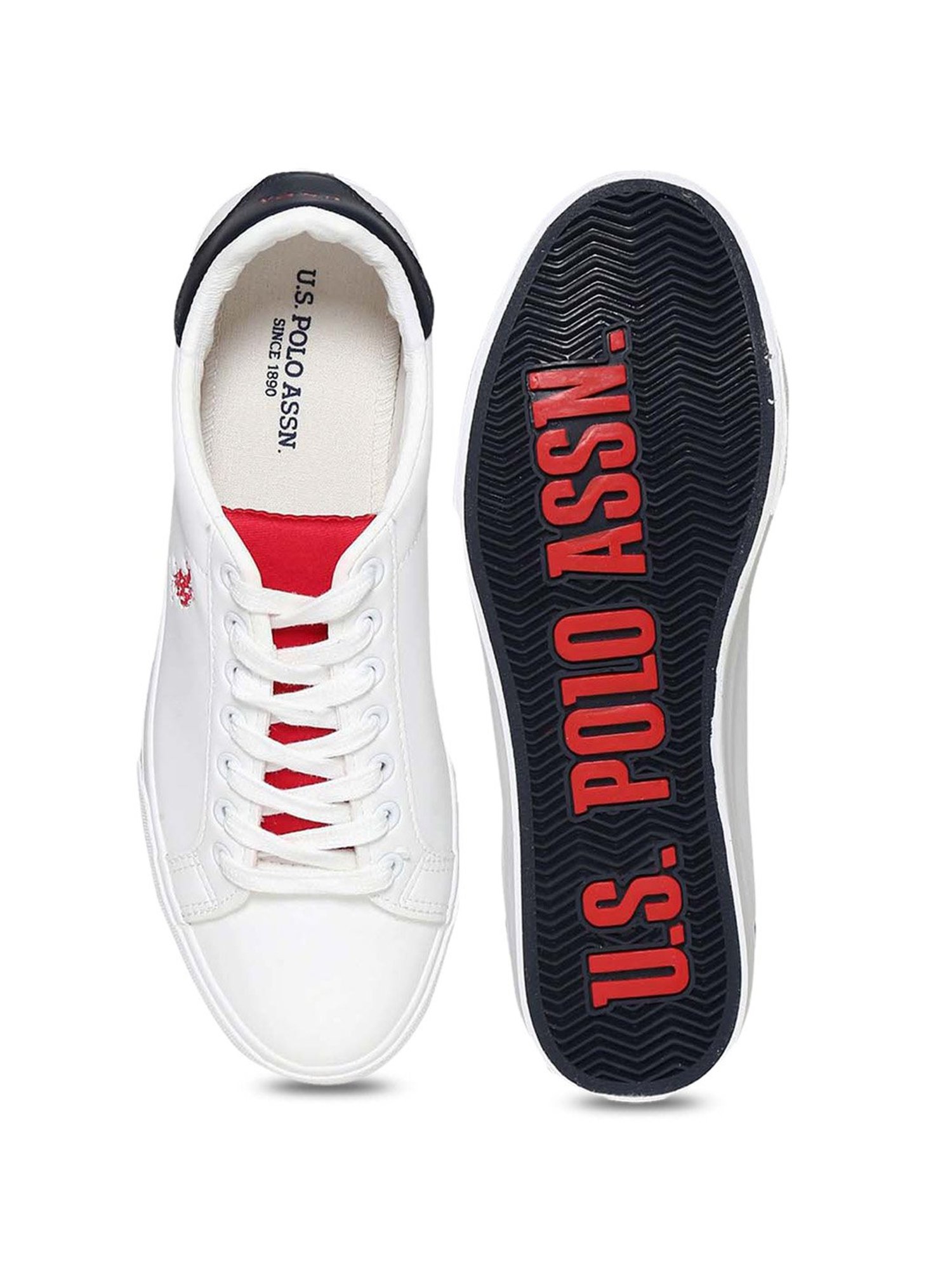 U.S. Polo Assn. Men's MADRYN 2.O White Casual Sneakers