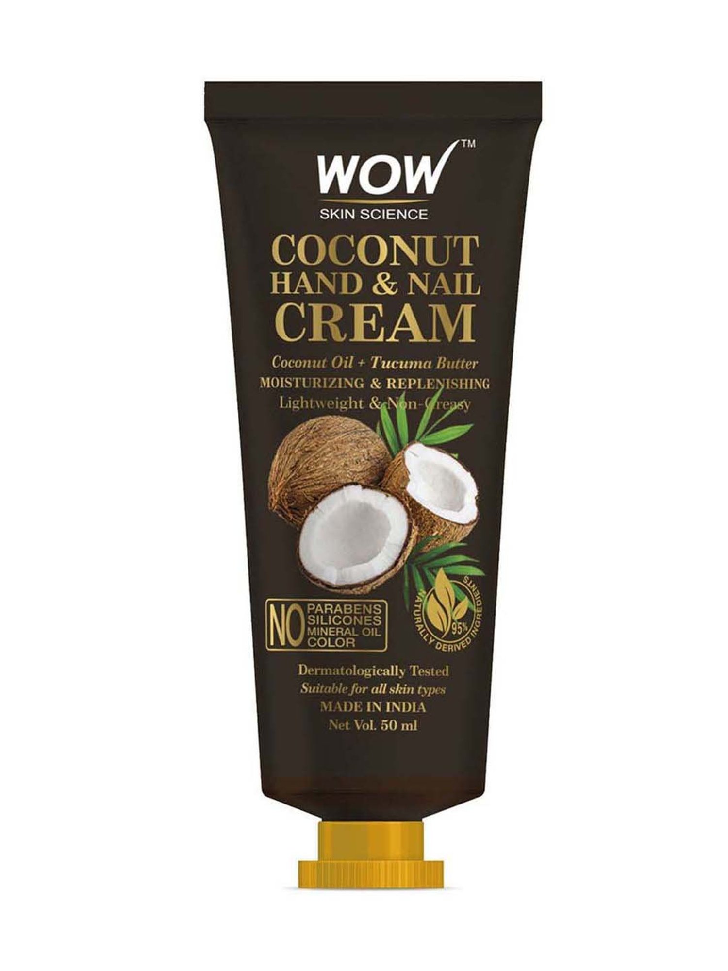 WOW Skin Science Coconut Hand & Nail Cream - 50 ml