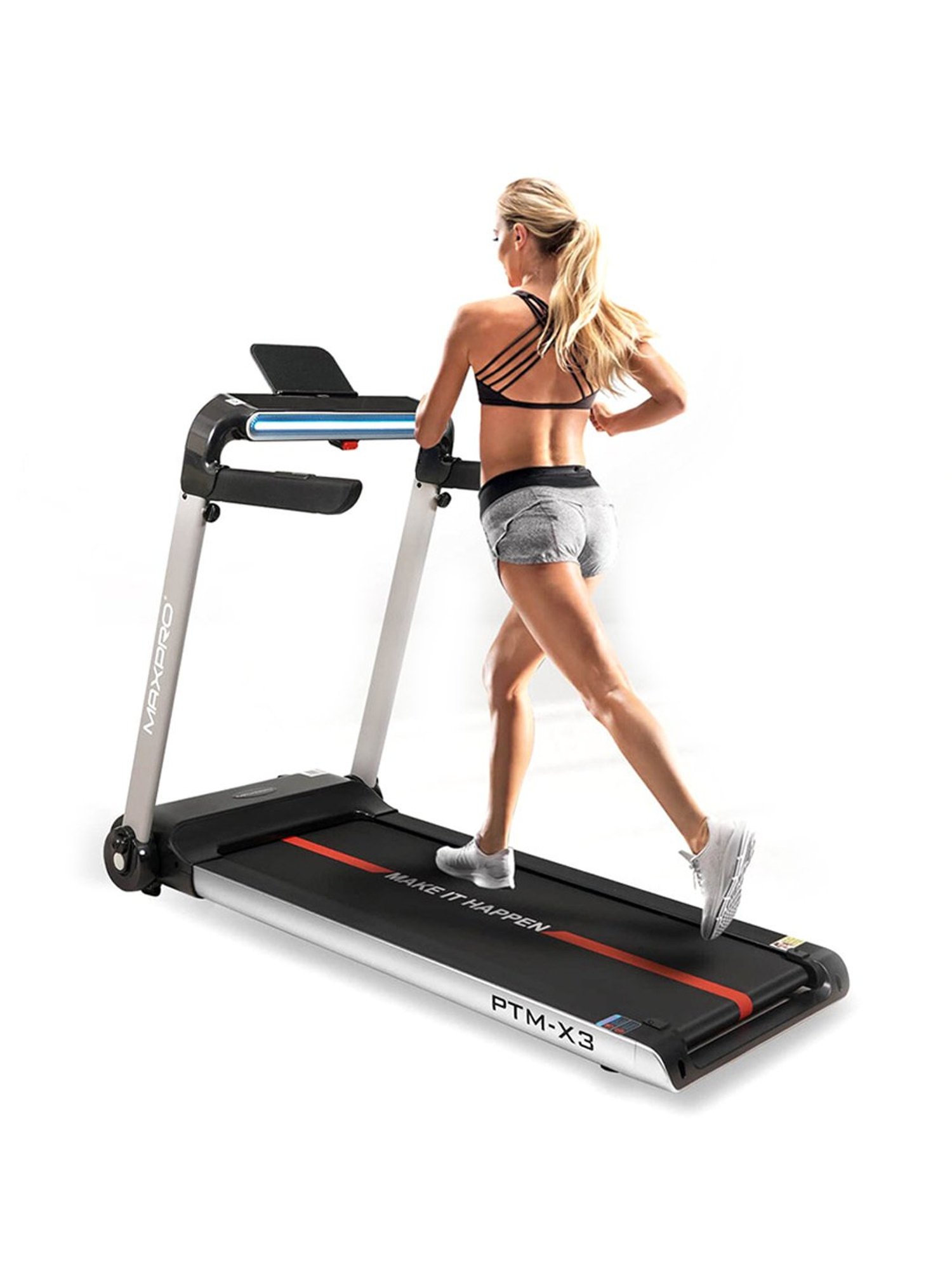 MAXPRO 2HP Foldable Treadmill (Black)