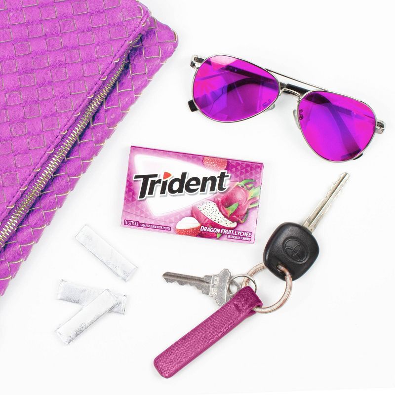 Trident Dragon Fruit Lychee Sugar Free Gum - 14ct