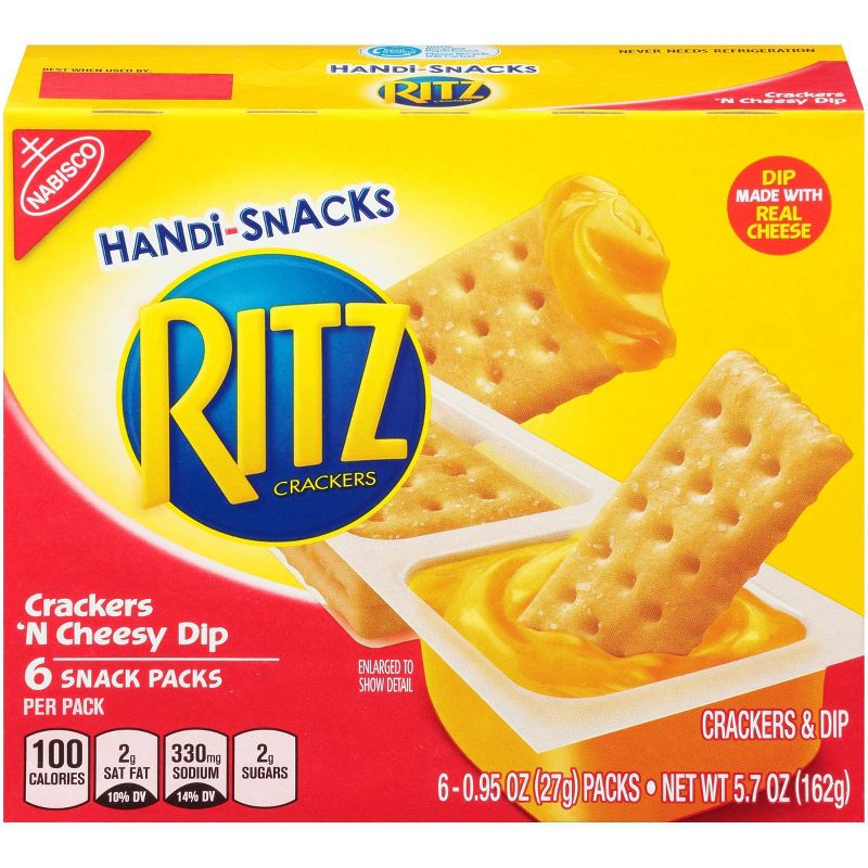 Handi-Snacks Ritz Crackers 'N Cheese Dip - 6ct/0.95oz