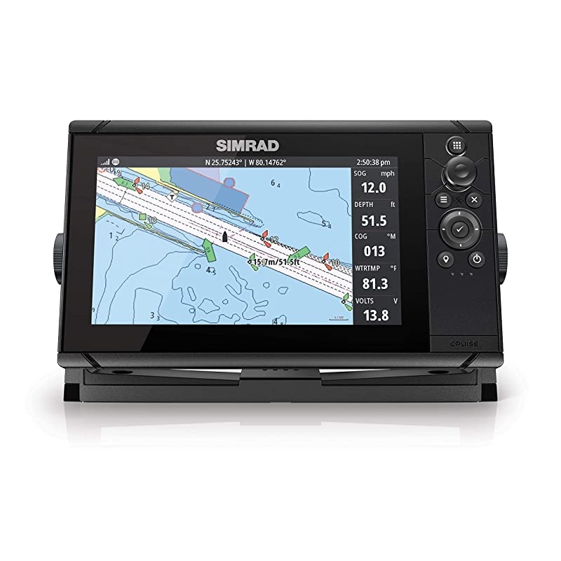 Cruise 9-9-inch GPS Chartplotter with 83/200 Transducer, Preloaded C-MAP US Coastal Maps
