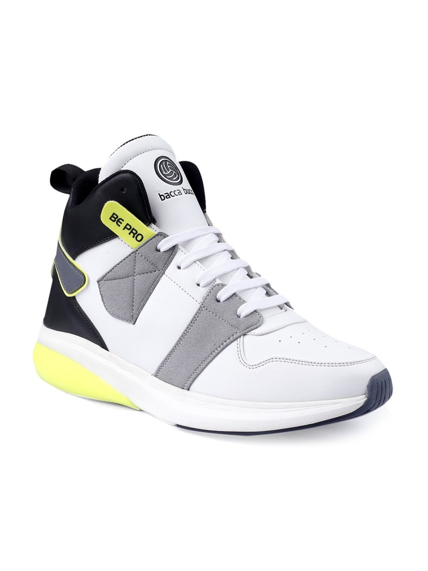 Bacca Bucci Men's UNICORN White Ankle High Sneakers