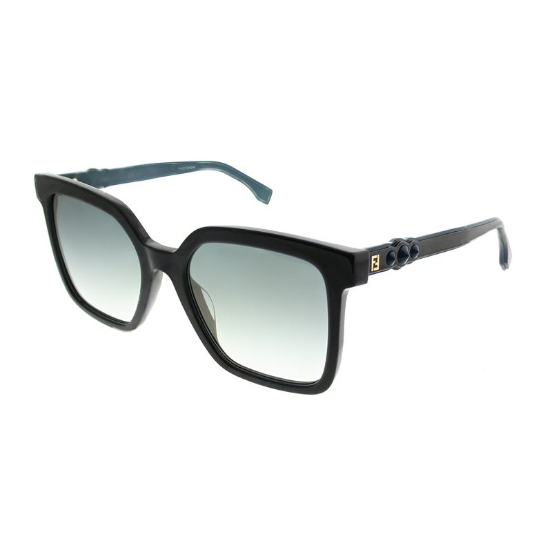 Fendi  KB7 EZ Womens Square Sunglasses Grey 54mm