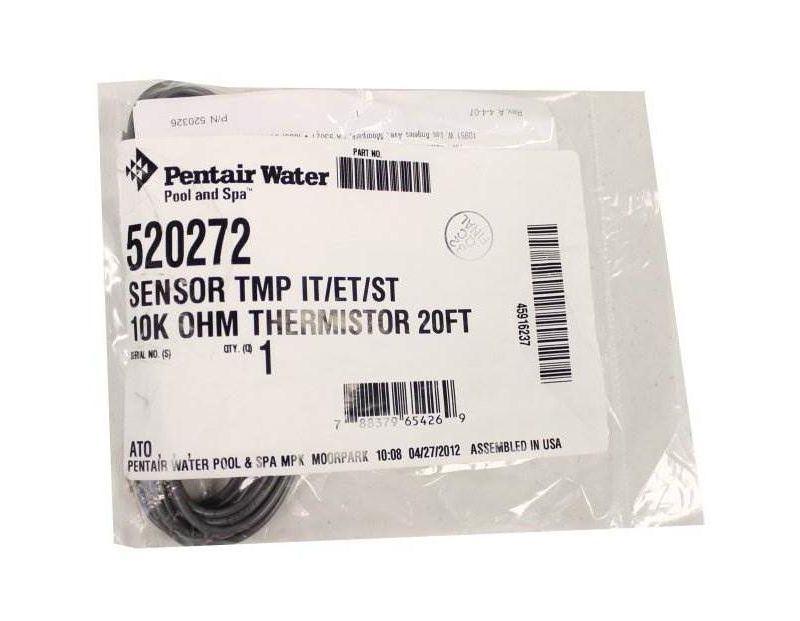 2) New Pentair 520272 Water Air Solar Temperature Sensors IntelliTouch - 20 Ft