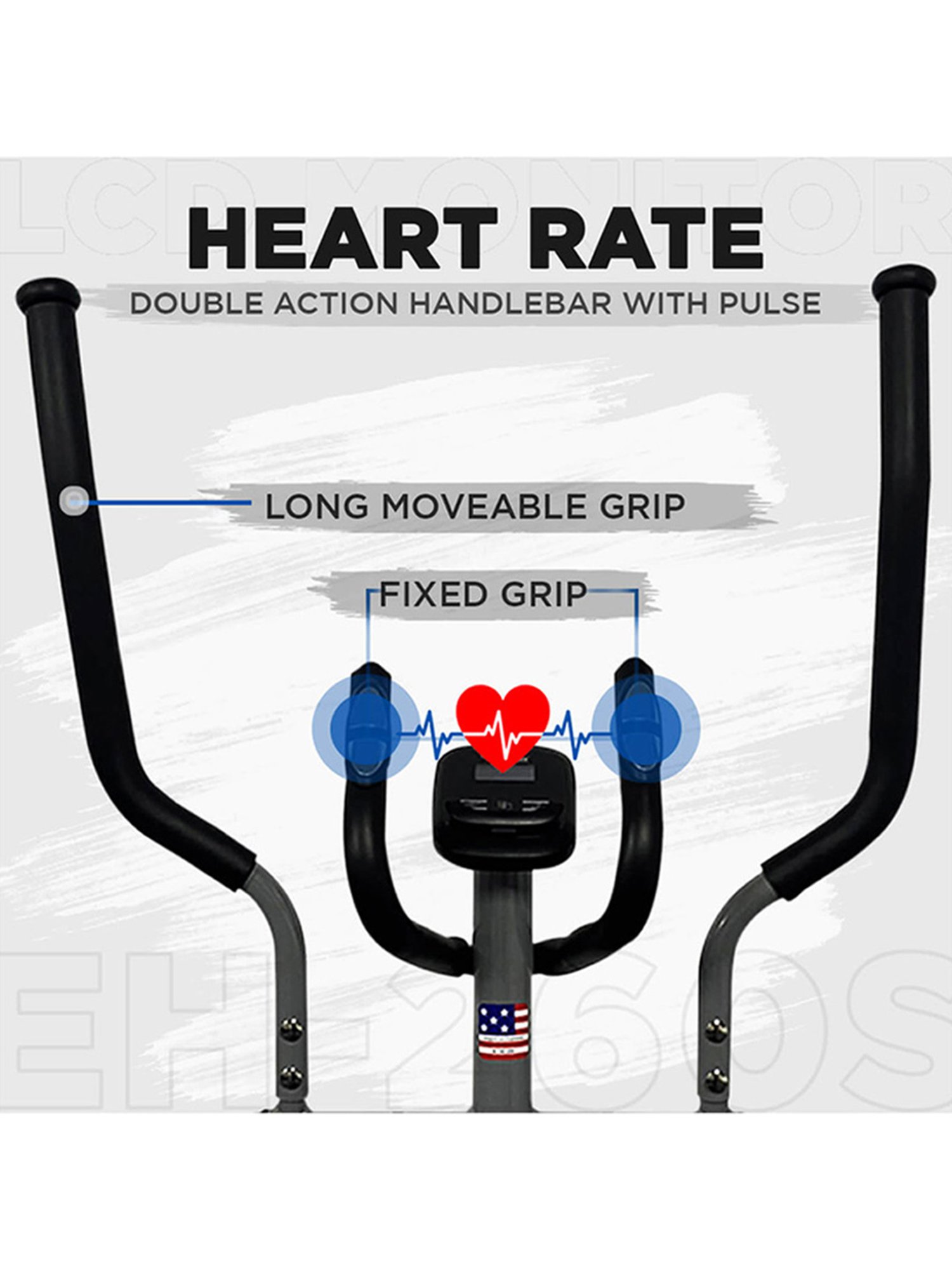 PowerMax Fitness EH-260S Elliptical Trainer (Black)