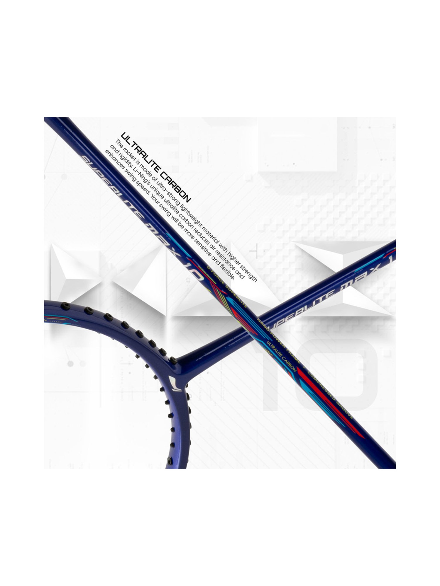 Li-Ning G-Force Superlite Max 10 Badminton Racket (Royal Blue) Size - Medium