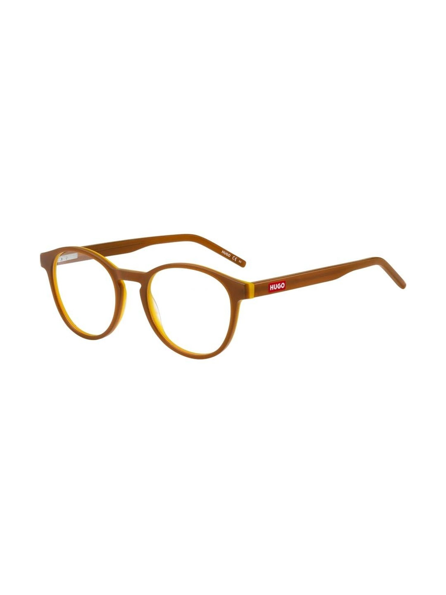 HUGO Brown Oval Eye Frames for Men