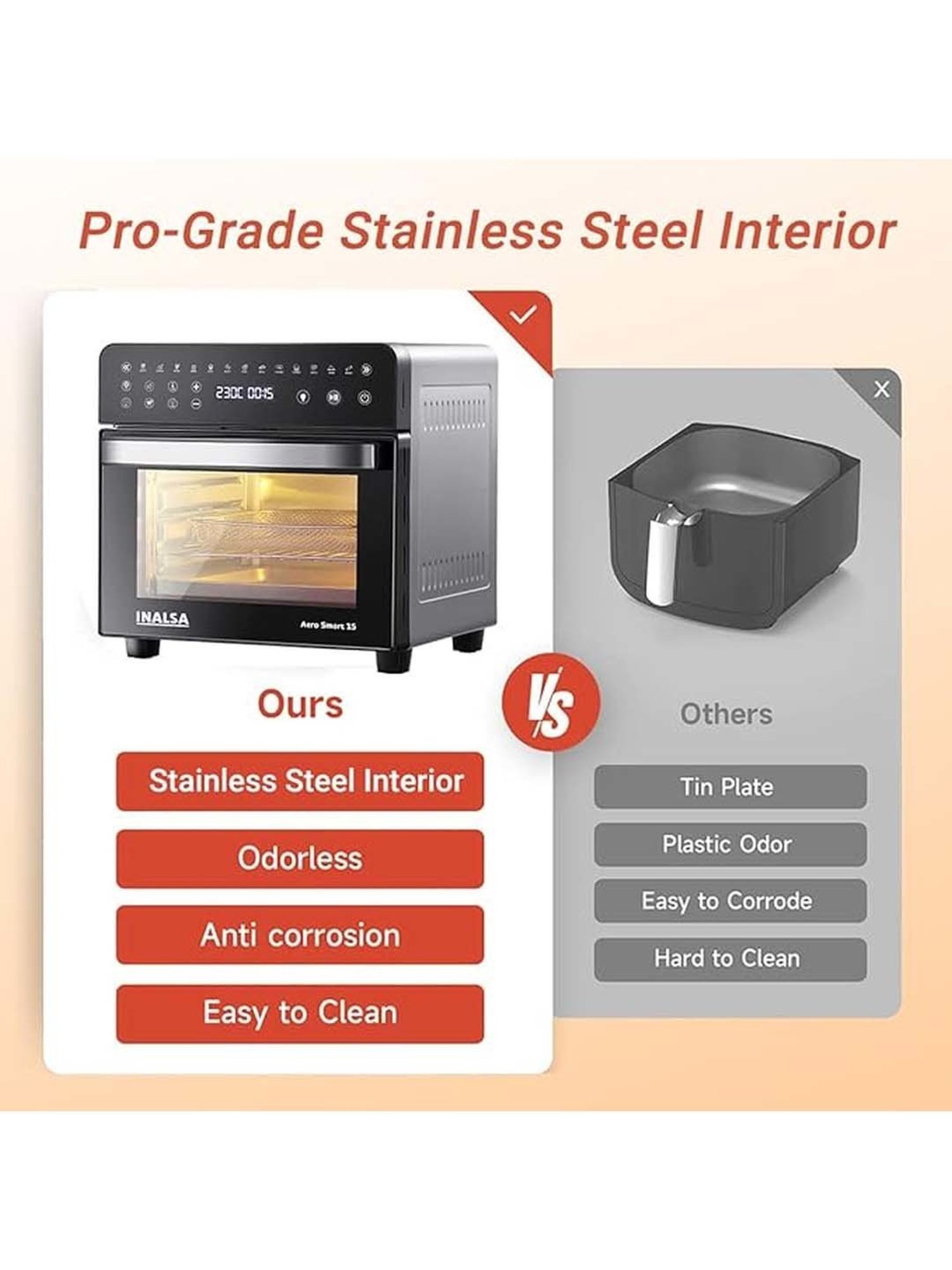 Prestige Nutrifry Black Plastic Electric Digital Touch Airfryer 4.5L