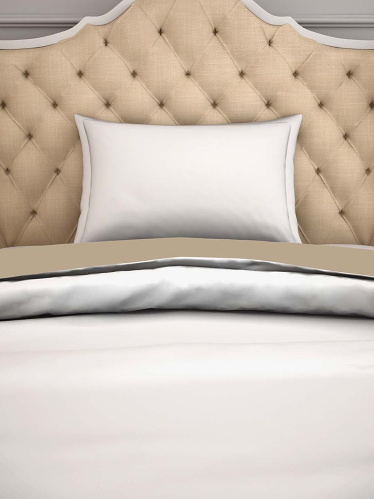 Spaces Hygro White Cotton 300 TC Duvet Cover - Set of 1