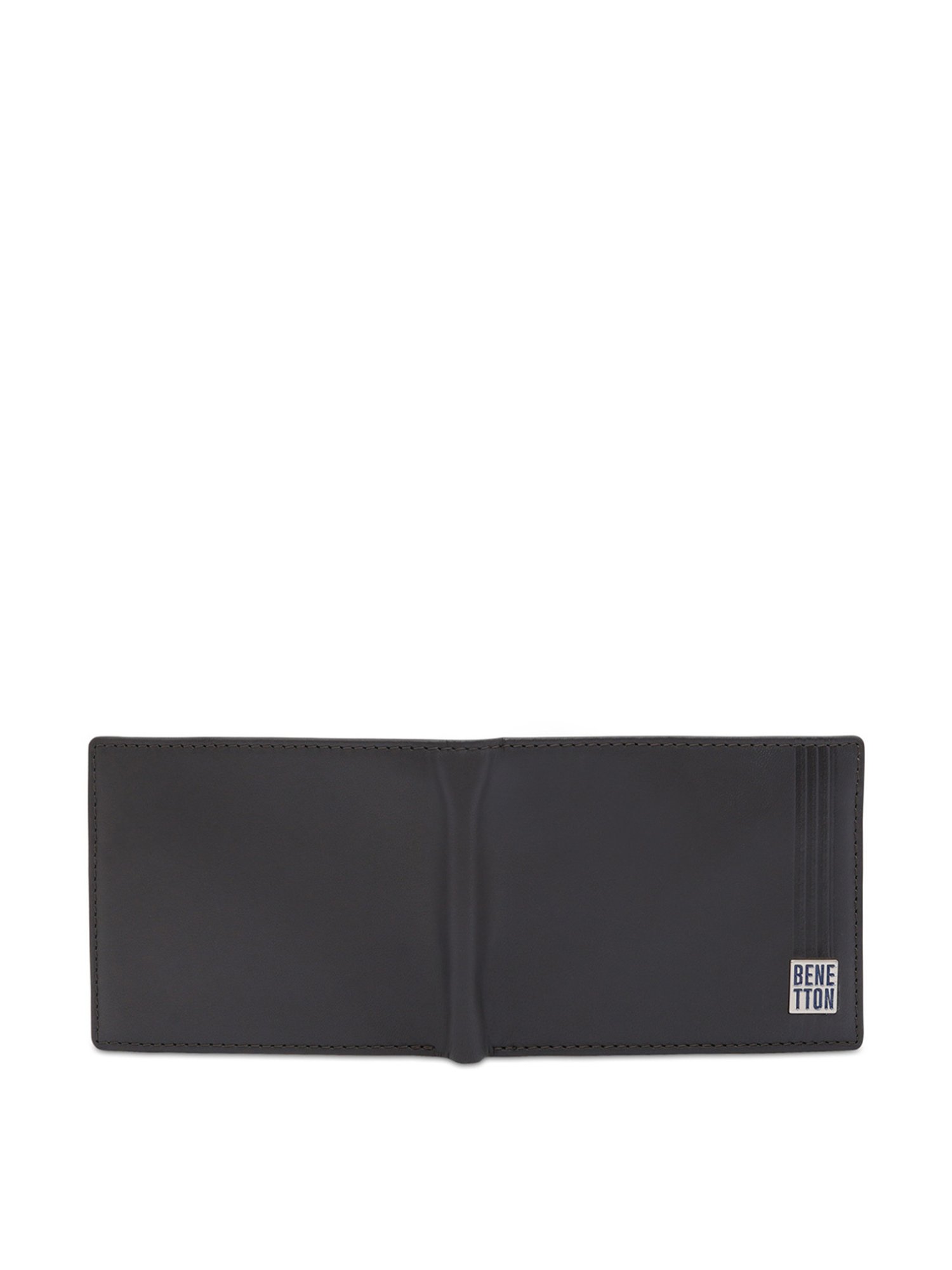 United Colors of Benetton Rembla Black Casual Leather Bi-Fold Wallet For Men