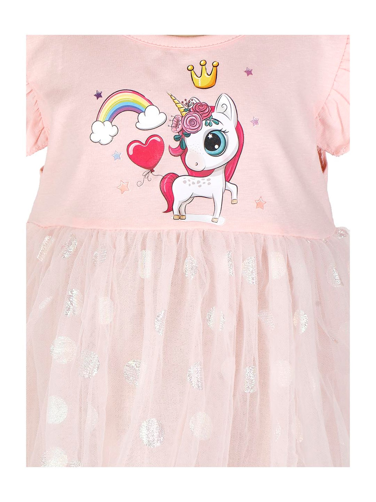 Passion Petals Kids Pink Printed Dress
