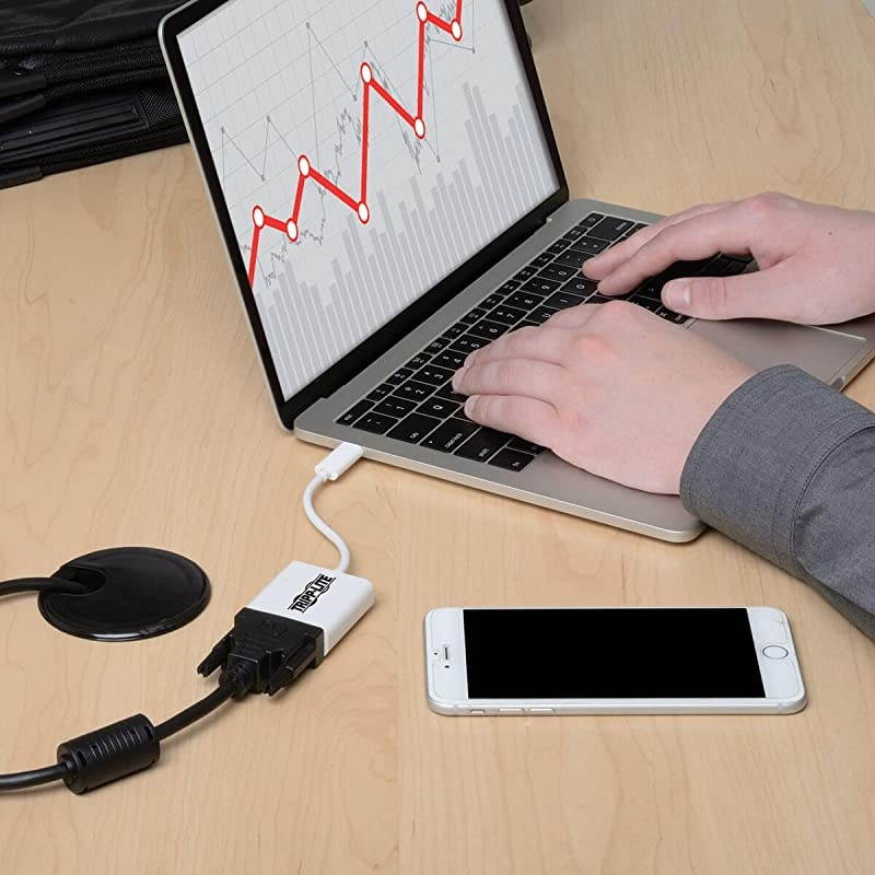 USB C to DVI Video Adapter Converter 1080p MF Thunderbolt 3 Compatible USBC USB TypeC USB Type C 6in U44406NDVIAM