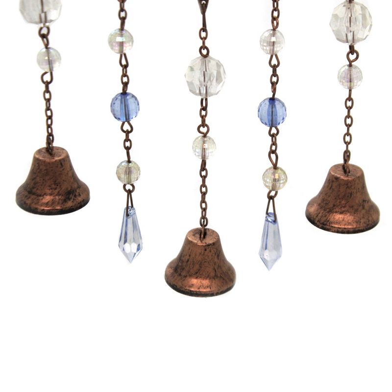 Home & Garden 12.0" Dragonfly Hanging Moblie Bells Beads Yard Decor Amscan  -  Bells And Wind Chimes