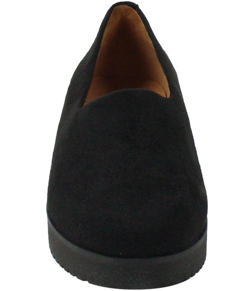 Donald Pliner Pelham Neoprene Mixed Leather Slip-On Wedge Sneakers