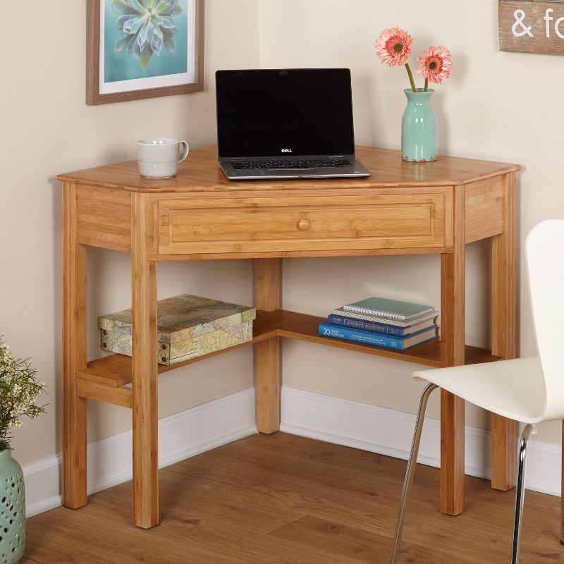 Bamboo Corner Desk Wood - Buylateral