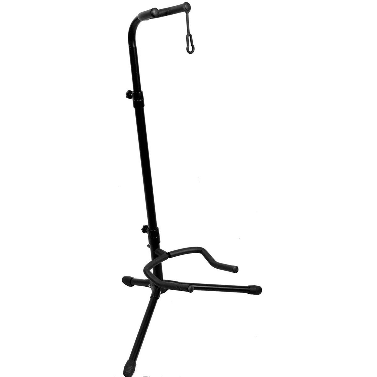 chromacast upright guitar stand 2tier adjustable, extended heightfits acoustic, electric, bass, and extreme body shaped guitars