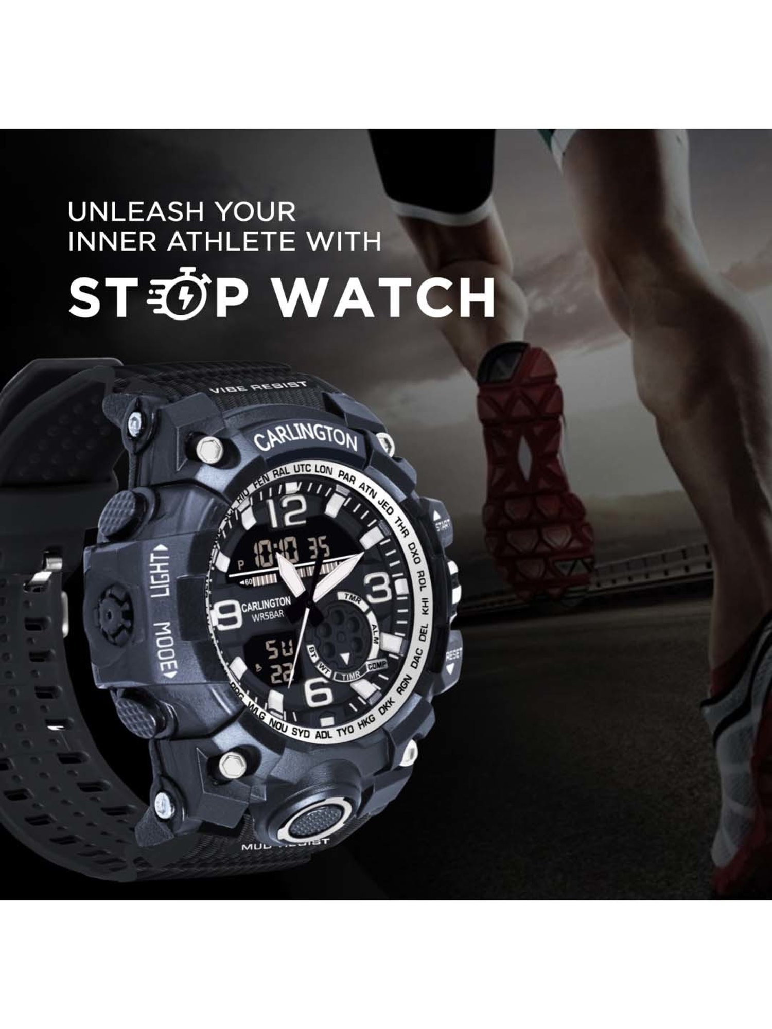 CARLINGTON Endurance 3355 Analog-Digital Watch for Men