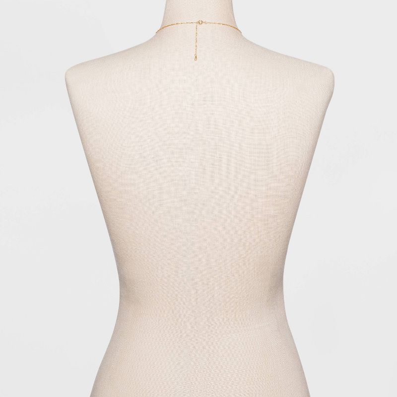 Silver Plated Pink Shell Faux Layered Heart Necklace - A New Day™ Pink