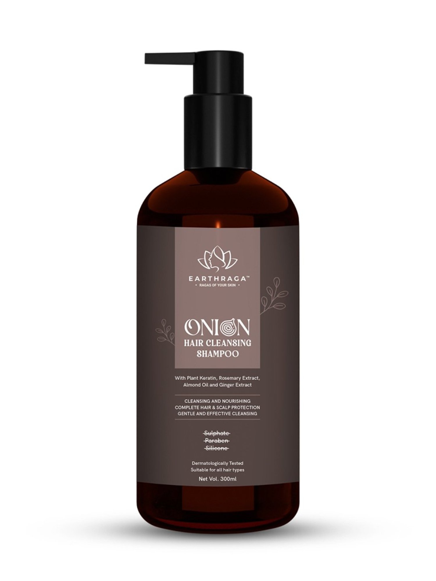 Earthraga Onion Hair Cleansing Shampoo - 300 ml