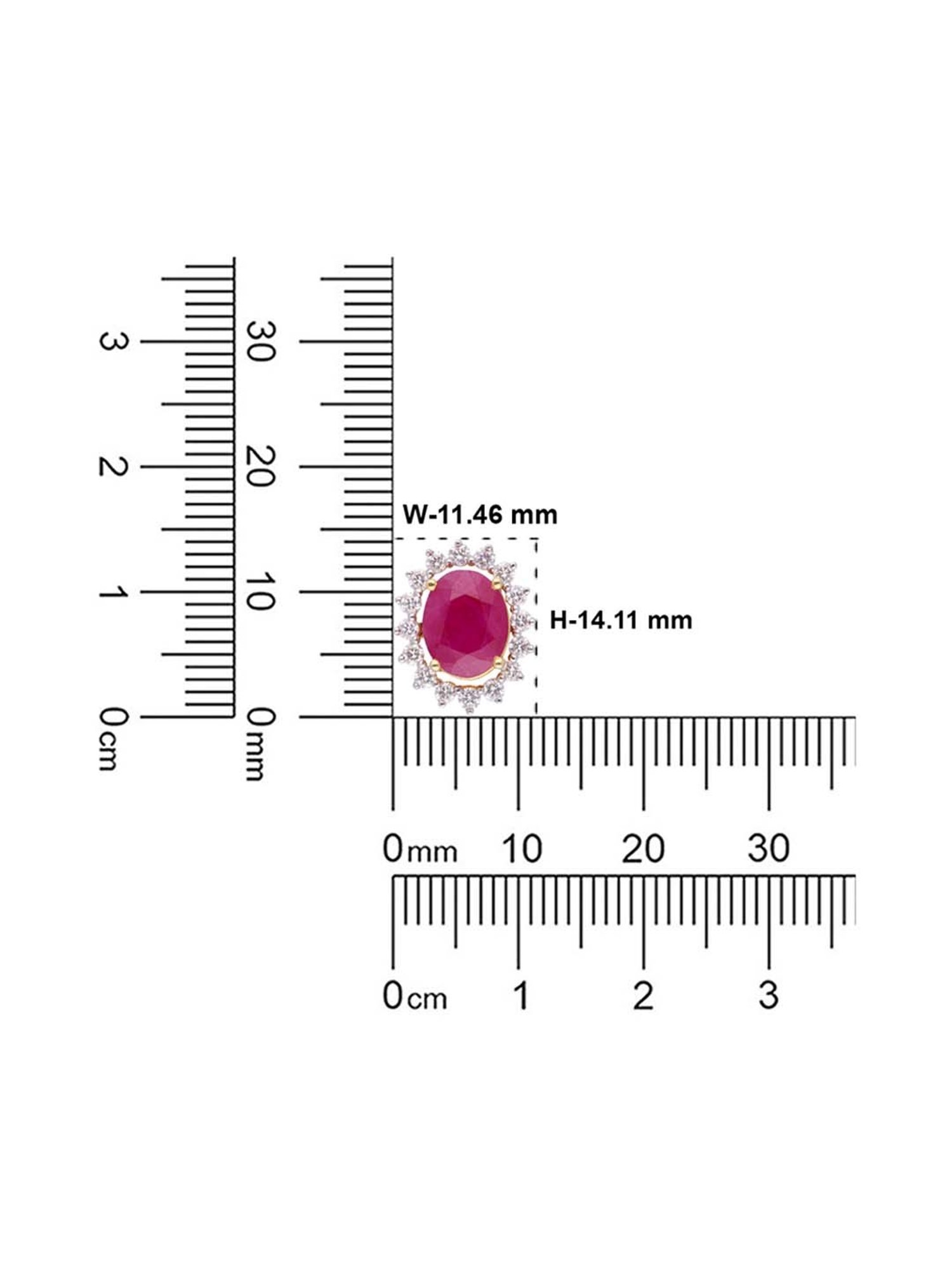 CKC Versatile Elegance: Interchangeable Diamond Stud with Gemstone