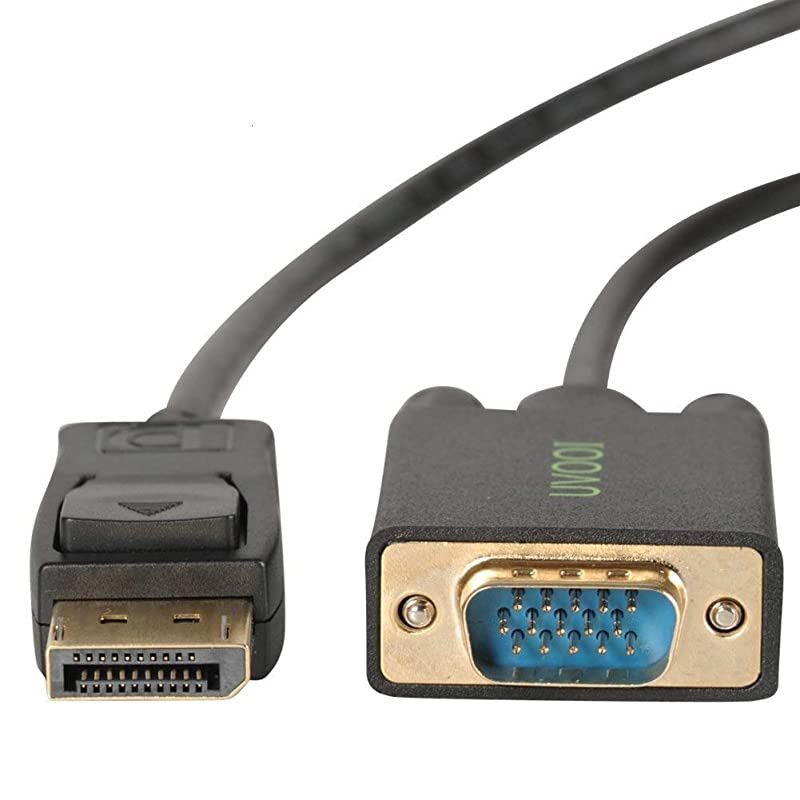 DisplayPort to VGA Cable 15 feet  Gold Plated VGA to Display Port DP Cable Adapter Male to Male