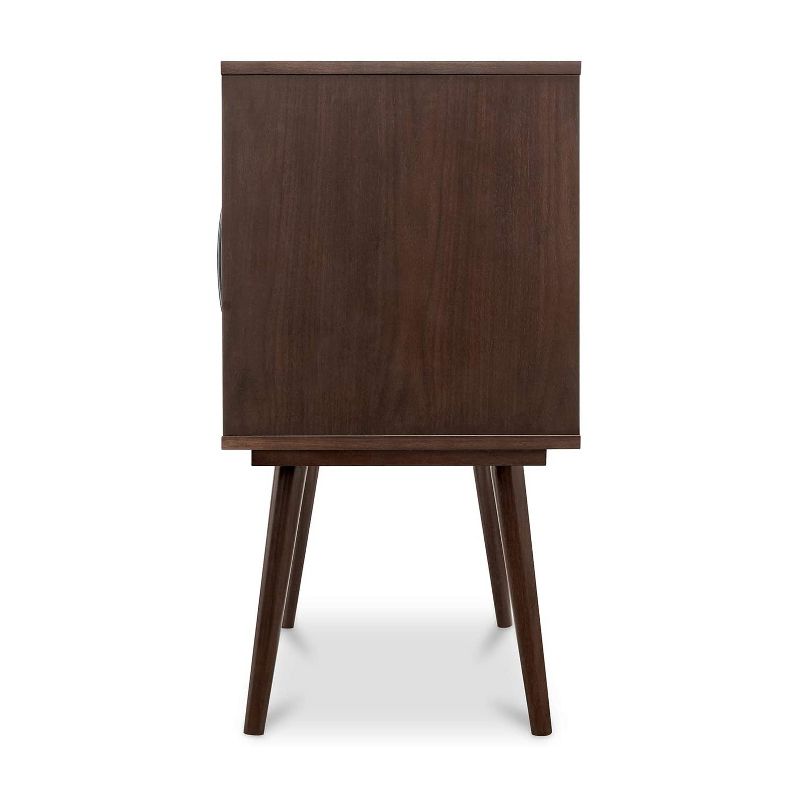 Victrola Woodland Classic Mid Century Modern Credenza with Built In Bluetooth Connectivity, 80 Watt Speakers, and Remote Control, Espresso
