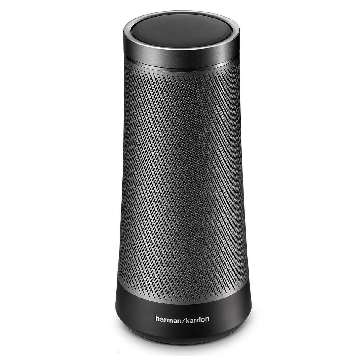 Harman Kardon INVOKE Voice-Activated Speaker with Cortana HKINVOKESILAM (Silver)