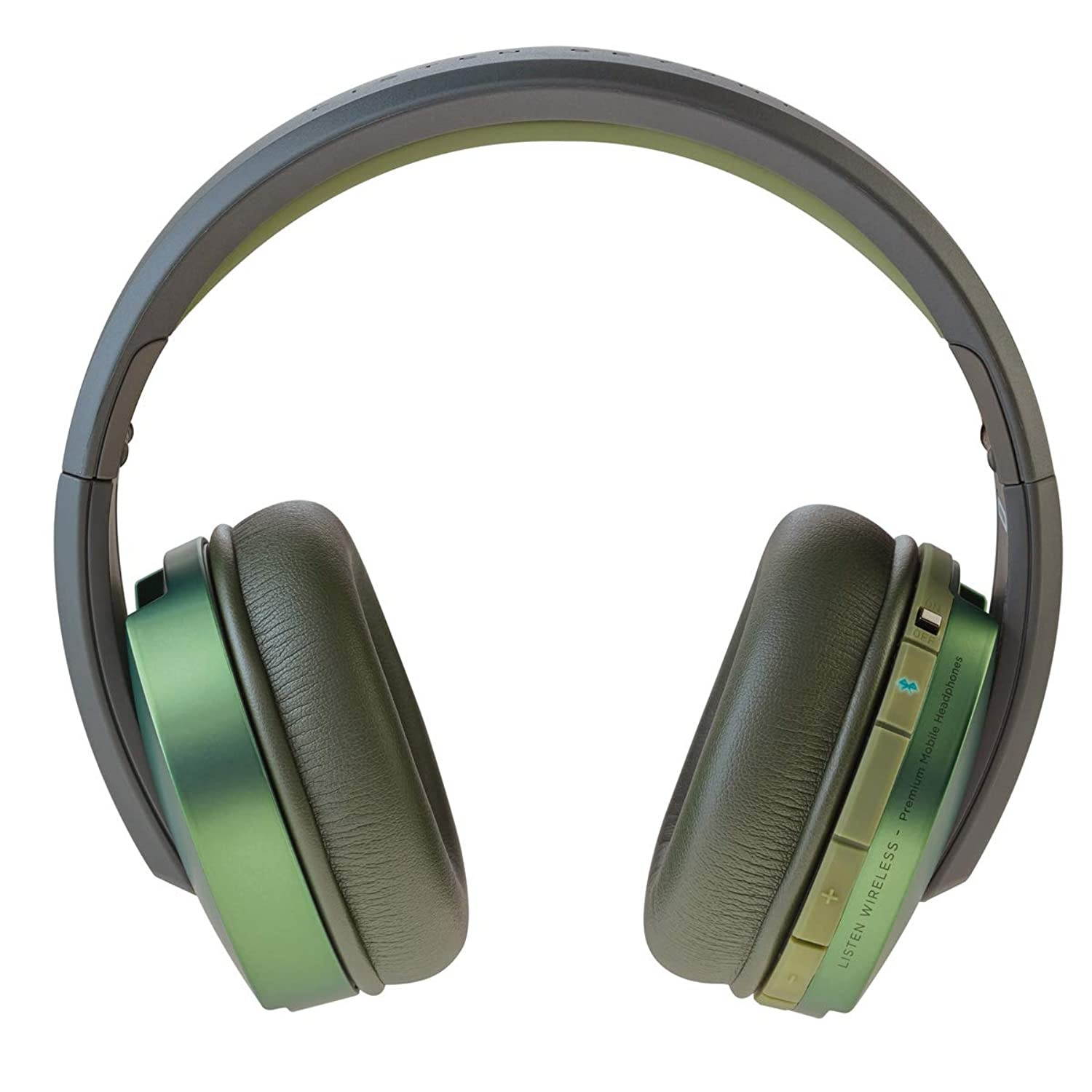 Focal Listen Wireless Over-Ear Headphones with Microphone (Green)