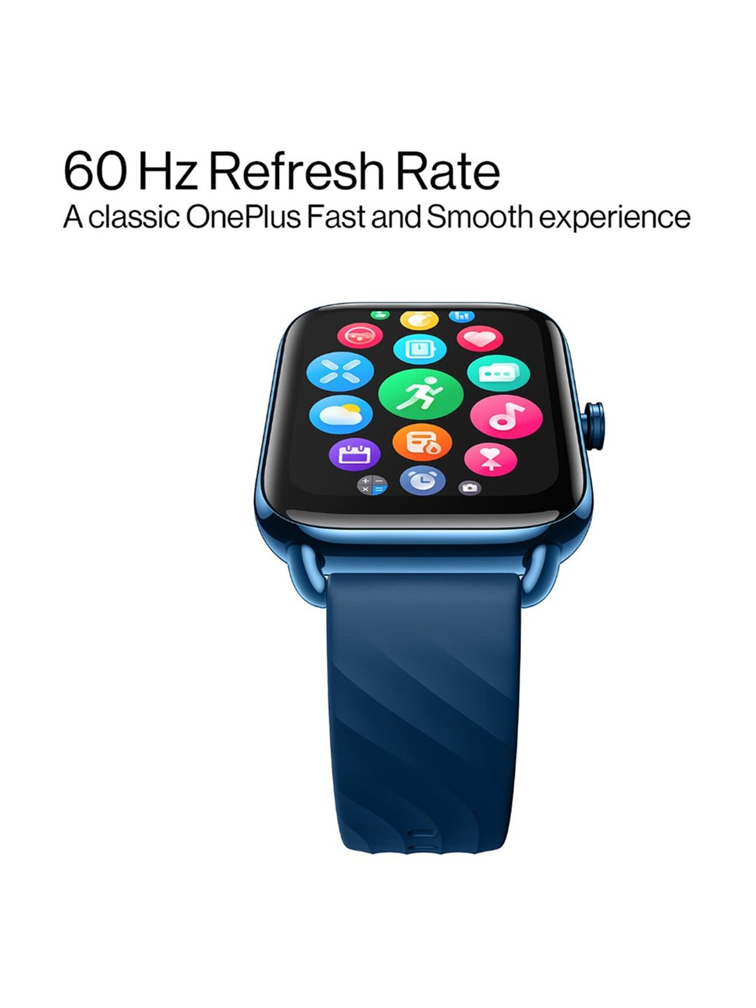 OnePlus Nord Watch with 1.78 inch AMOLED Display & Multiple Watch Faces Smatwatch (Deep Blue)