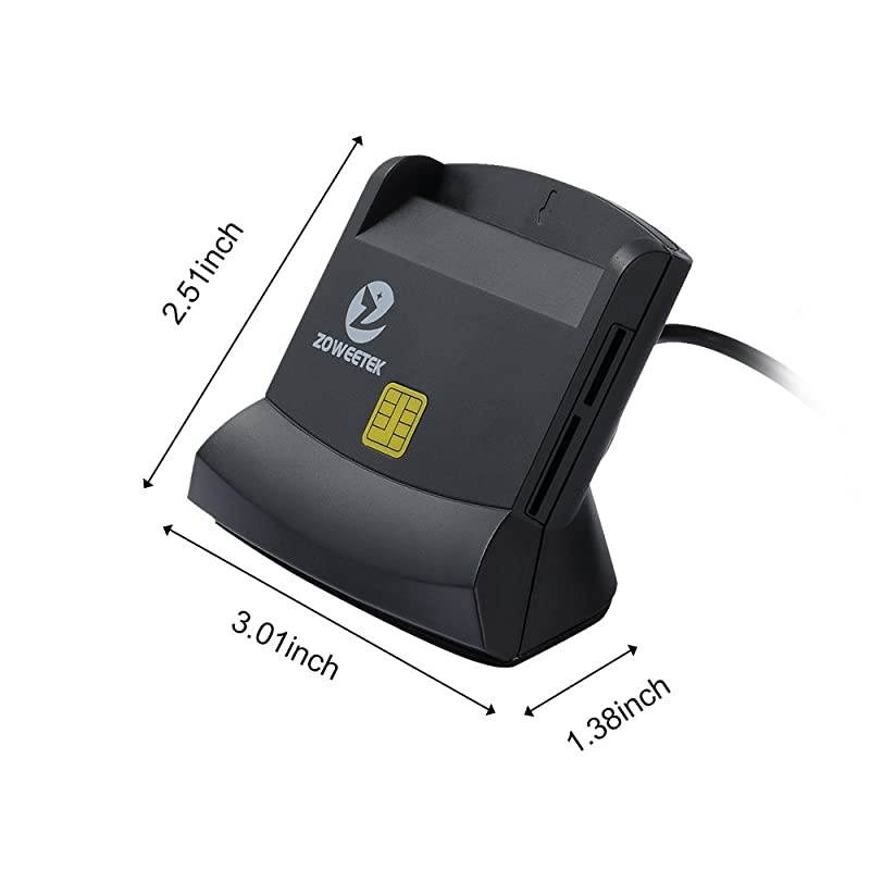 MultiFunction CAC Card Reader Can Read DOD Military Common Access Smart Card ID Card SD SDHC SDXC Micro SDTFlash MMC Micro SDHC Micro SDXC and SIM