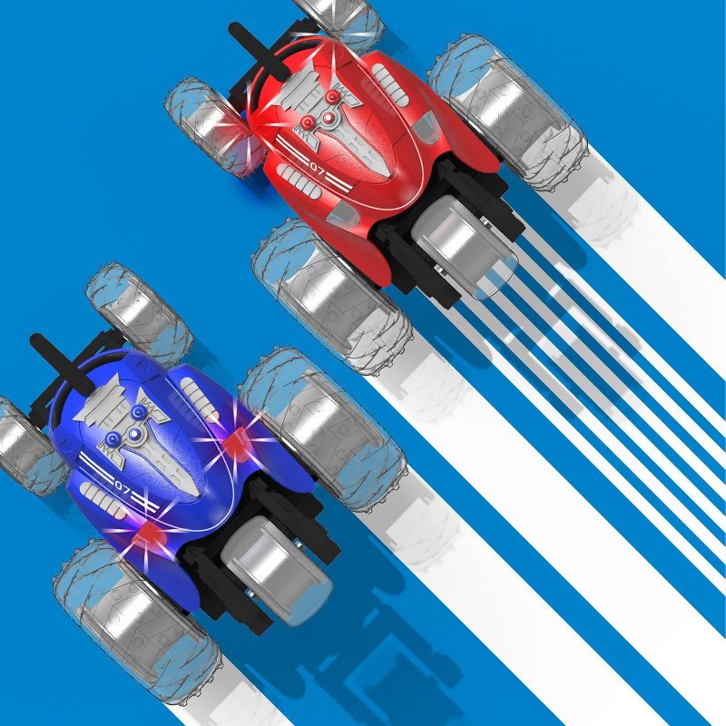 Sharper Image RC Monster Spinning Car - Black and Blue - 2pk