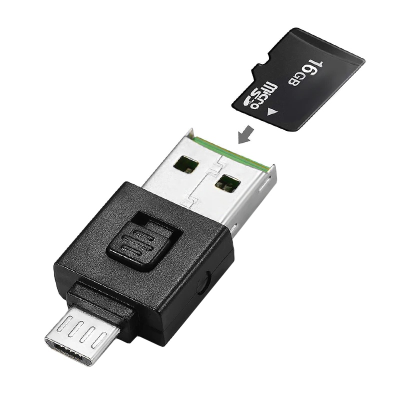 Misskit high quality micro usb 2.0 multi memory otg phone card reader adapter for TF micro SD pc computer laptop accessories.