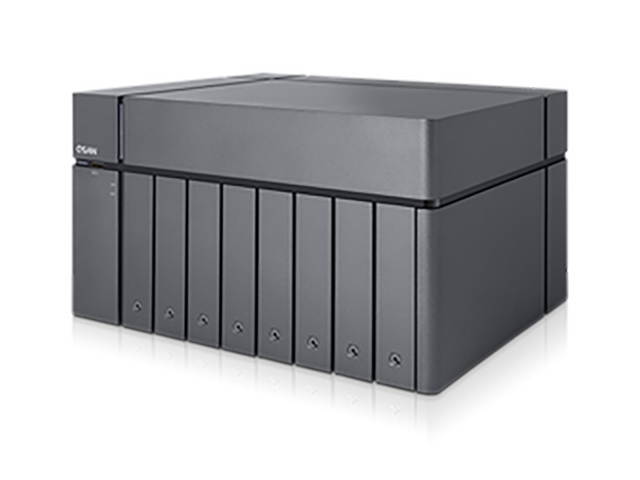 XCubeNAS XN5008T, Tower 8 +1 Bay with Intel Celeron 2.9 GHz Dual-Core CPU, 8GB DDR4 RAM (Max 32GB).