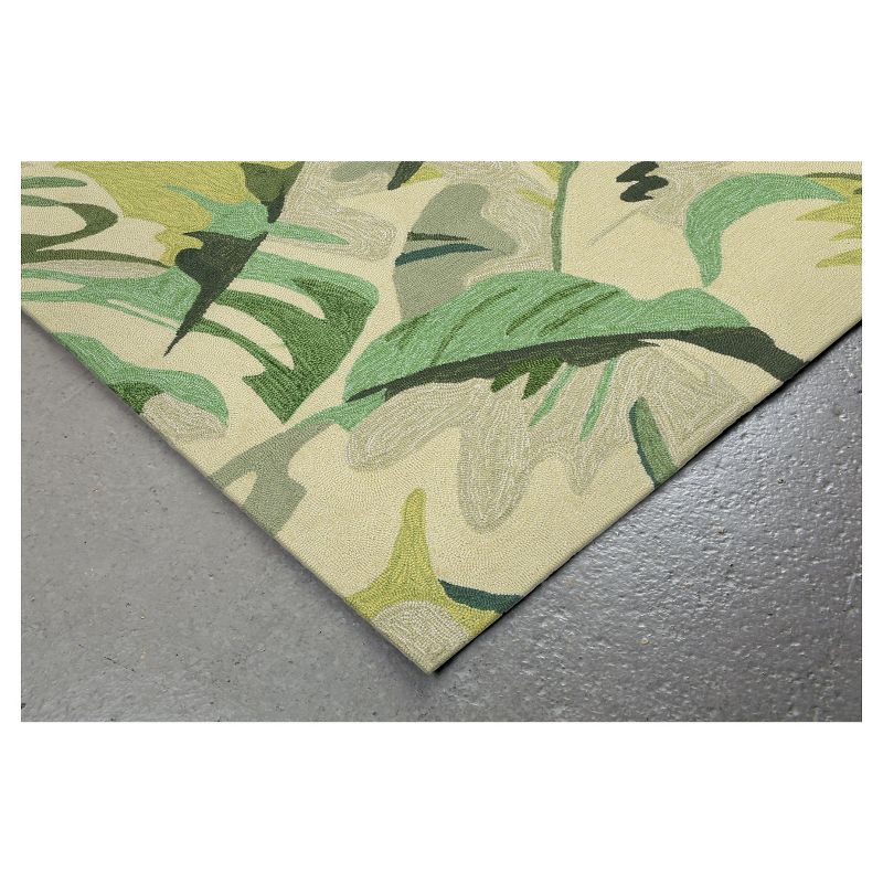 Capri Palm Leaf Rug - Green - (2'X3') - Liora Manne