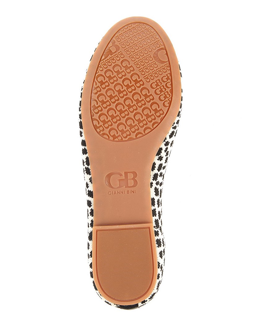 GB Bigg-Starr-A Cheetah Print Washable Flyknit Ballet Flats