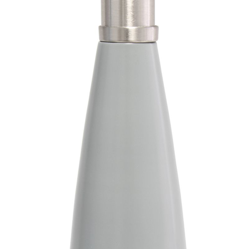 Stylus Table Lamp with Fabric Shade Gray - Lalia Home