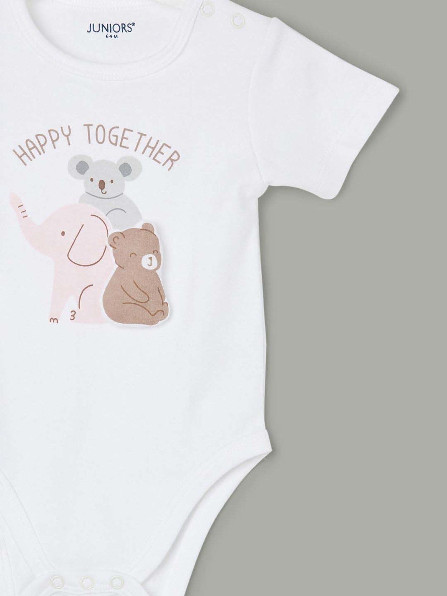 Juniors by Lifestyle Kids White & Pink Cotton Coordinate Set