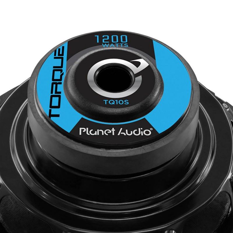 Planet Audio Torque TQ10S 10 Inch 1200 Watt 4 Ohm Car Audio Subwoofer, Black