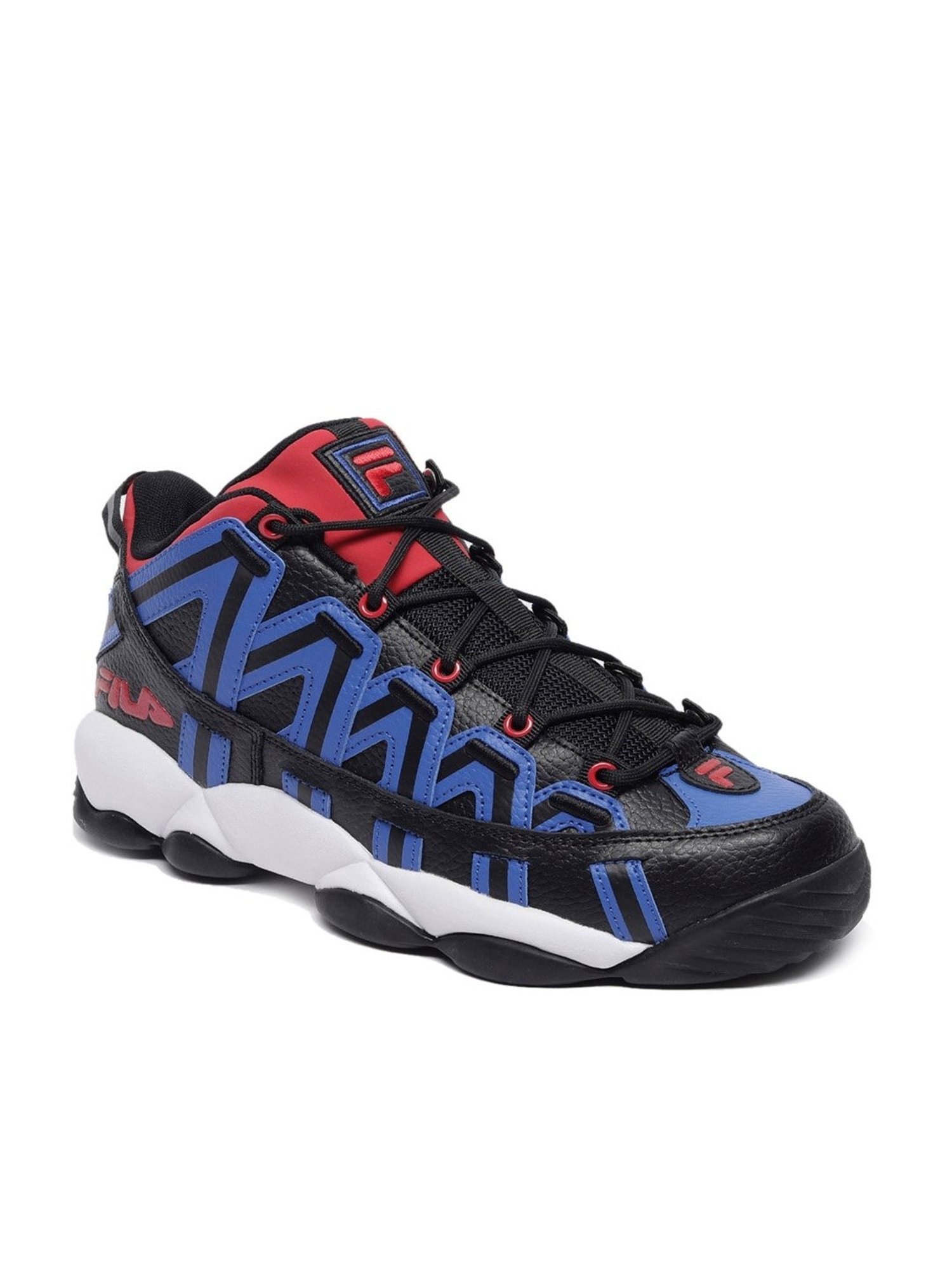 Fila Men's STACKHOUSE SPAGHETTI Black Basketball Shoes
