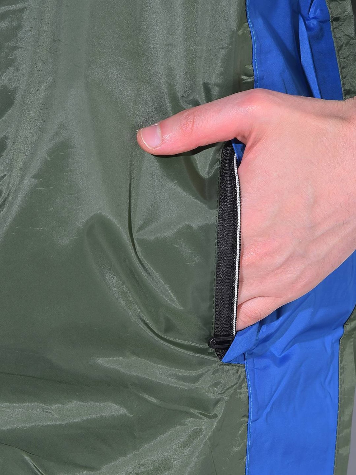 Dollar Green Regular Fit Colour Block Raincoat Set