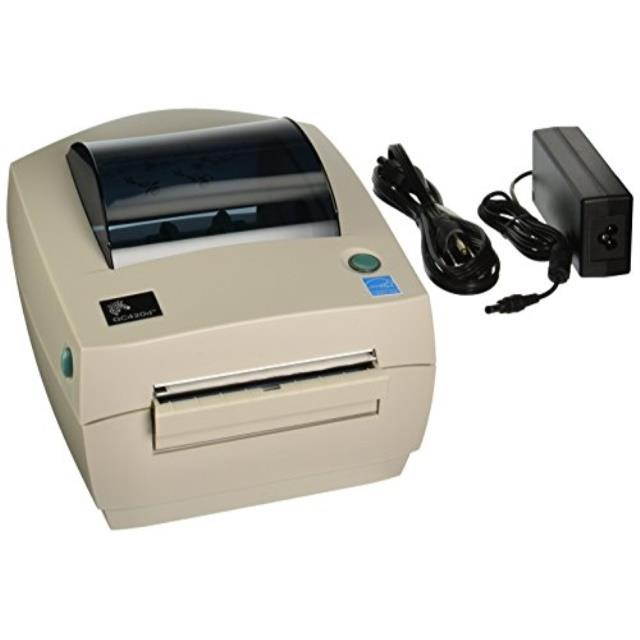 zebra gc420200511000 gc420d direct thermal printer 203 dpi, monochrome, 6.7" h x 7.9" w x 8.2" d, with peeler, with usb, serial, and parallel connections